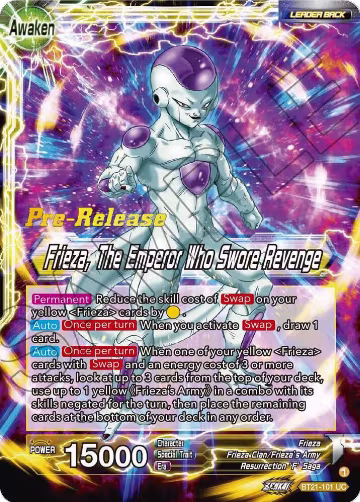 Frieza // Frieza, The Emperor Who Swore Revenge (BT21-101), Wild Resurgence Pre-Release Cards — DB Super card price