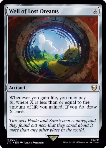 Well of Lost Dreams (291), Commander: The Lord of the Rings: Tales of Middle-earth — Magic card price
