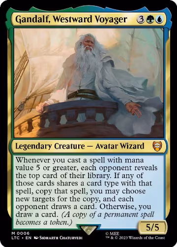 Gandalf, Westward Voyager (6), Commander: The Lord of the Rings: Tales of Middle-earth — Magic card price