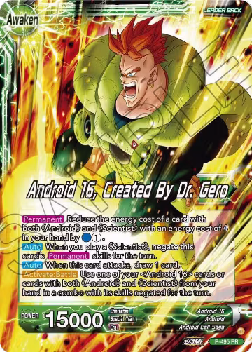 Android 16 // Android 16, Created By Dr. Gero (P-495), Promotion Cards — DB Super card price