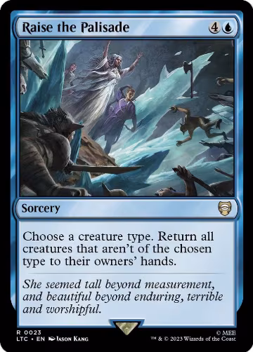 Raise the Palisade (23), Commander: The Lord of the Rings: Tales of Middle-earth — Magic card price