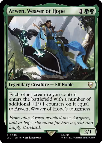 Arwen, Weaver of Hope (35), Commander: The Lord of the Rings: Tales of Middle-earth — Magic card price