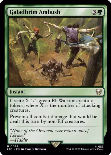 Galadhrim Ambush (38), Commander: The Lord of the Rings: Tales of Middle-earth — Magic card price