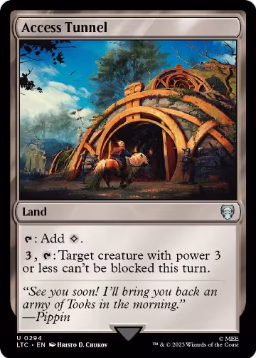 Access Tunnel (294), Commander: The Lord of the Rings: Tales of Middle-earth — Magic card price