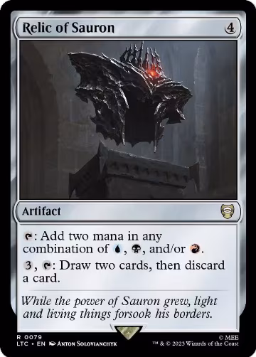 Relic of Sauron (79), Commander: The Lord of the Rings: Tales of Middle-earth — Magic card price