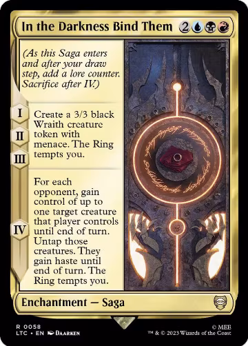 In the Darkness Bind Them (58), Commander: The Lord of the Rings: Tales of Middle-earth — Magic card price