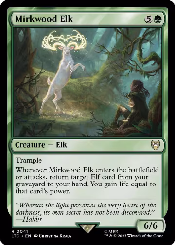 Mirkwood Elk (41), Commander: The Lord of the Rings: Tales of Middle-earth — Magic card price