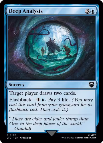 Deep Analysis (188), Commander: The Lord of the Rings: Tales of Middle-earth — Magic card price