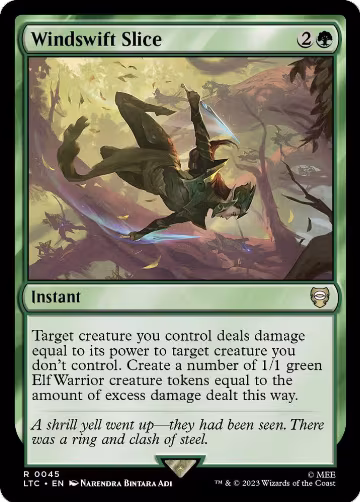 Windswift Slice (45), Commander: The Lord of the Rings: Tales of Middle-earth — Magic card price