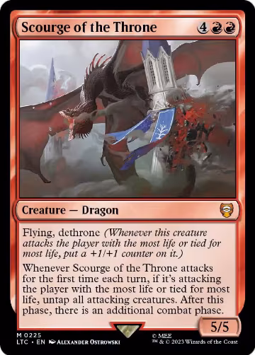 Scourge of the Throne (225), Commander: The Lord of the Rings: Tales of Middle-earth — Magic card price
