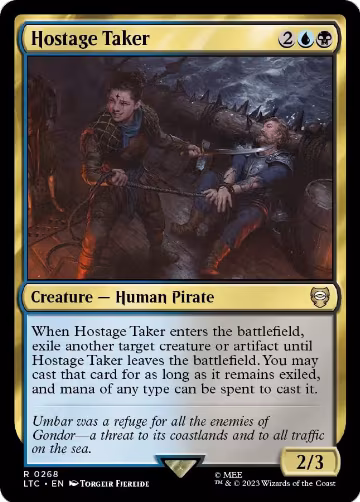 Hostage Taker (268), Commander: The Lord of the Rings: Tales of Middle-earth — Magic card price