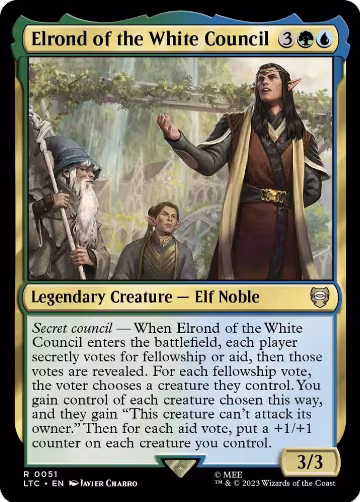 Elrond of the White Council (51), Commander: The Lord of the Rings: Tales of Middle-earth — Magic card price