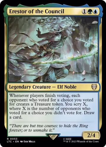 Erestor of the Council (53), Commander: The Lord of the Rings: Tales of Middle-earth — Magic card price