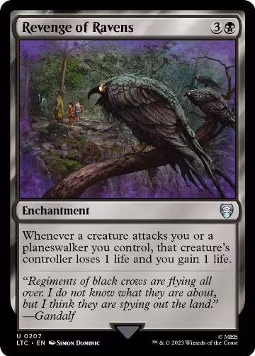 Revenge of Ravens (207), Commander: The Lord of the Rings: Tales of Middle-earth — Magic card price