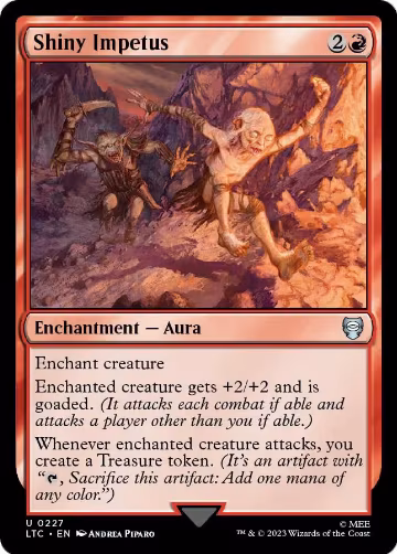 Shiny Impetus (227), Commander: The Lord of the Rings: Tales of Middle-earth — Magic card price