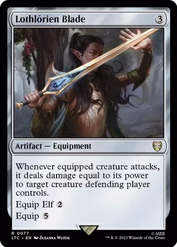 Lothlorien Blade (77), Commander: The Lord of the Rings: Tales of Middle-earth — Magic card price