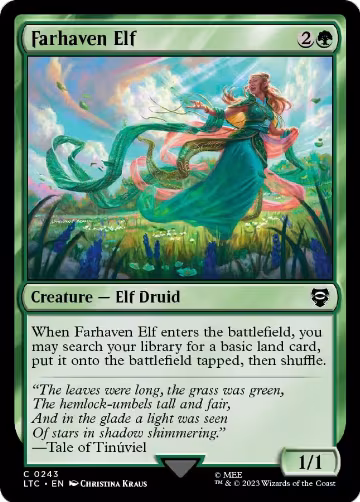 Farhaven Elf (243), Commander: The Lord of the Rings: Tales of Middle-earth — Magic card price