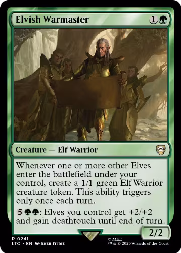 Elvish Warmaster (241), Commander: The Lord of the Rings: Tales of Middle-earth — Magic card price