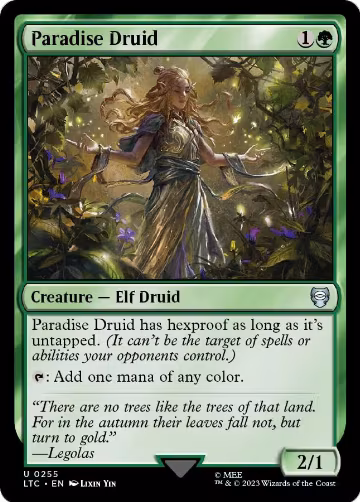Paradise Druid (255), Commander: The Lord of the Rings: Tales of Middle-earth — Magic card price