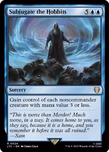 Subjugate the Hobbits (24), Commander: The Lord of the Rings: Tales of Middle-earth — Magic card price