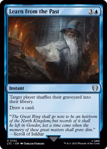 Learn from the Past (192), Commander: The Lord of the Rings: Tales of Middle-earth — Magic card price
