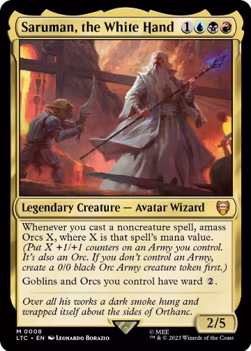 Saruman, the White Hand (8), Commander: The Lord of the Rings: Tales of Middle-earth — Magic card price