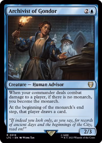 Archivist of Gondor (18), Commander: The Lord of the Rings: Tales of Middle-earth — Magic card price