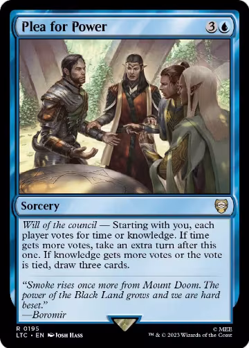 Plea for Power (195), Commander: The Lord of the Rings: Tales of Middle-earth — Magic card price
