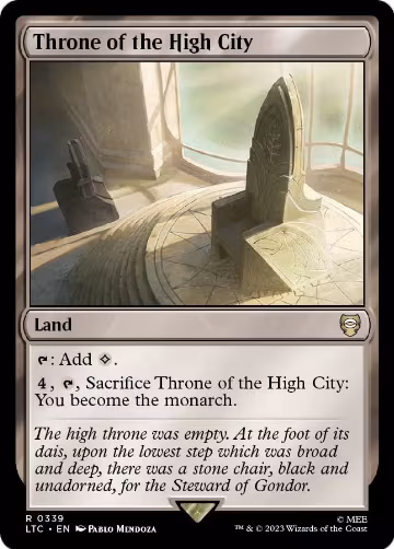 Throne of the High City (339), Commander: The Lord of the Rings: Tales of Middle-earth — Magic card price