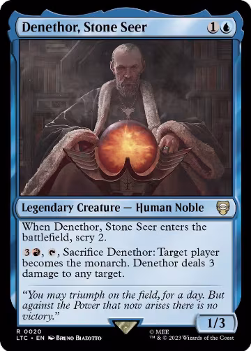 Denethor, Stone Seer (20), Commander: The Lord of the Rings: Tales of Middle-earth — Magic card price