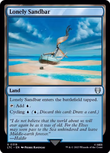 Lonely Sandbar (319), Commander: The Lord of the Rings: Tales of Middle-earth — Magic card price