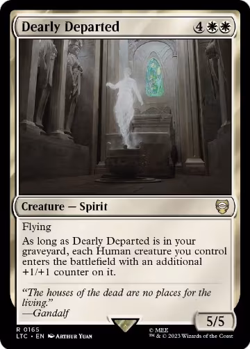 Dearly Departed (165), Commander: The Lord of the Rings: Tales of Middle-earth — Magic card price