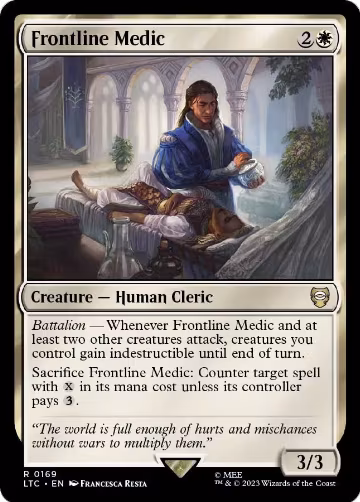 Frontline Medic (169), Commander: The Lord of the Rings: Tales of Middle-earth — Magic card price