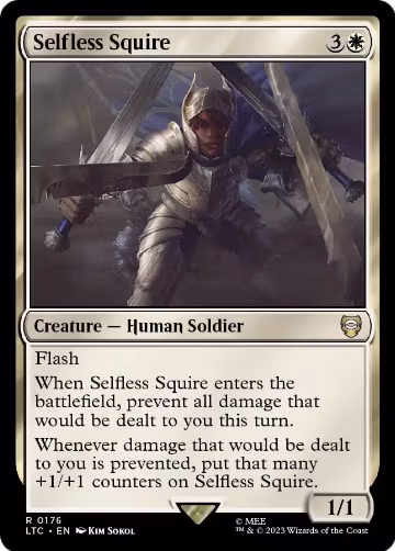Selfless Squire (176), Commander: The Lord of the Rings: Tales of Middle-earth — Magic card price