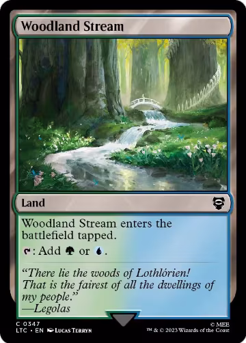 Woodland Stream (347), Commander: The Lord of the Rings: Tales of Middle-earth — Magic card price