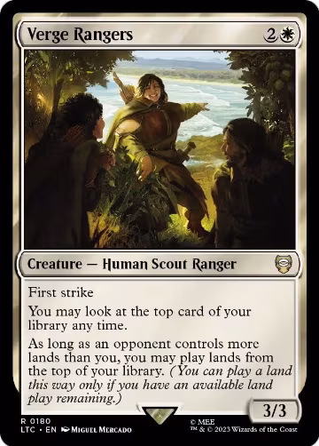 Verge Rangers (180), Commander: The Lord of the Rings: Tales of Middle-earth — Magic card price