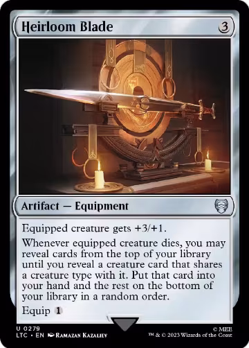 Heirloom Blade (279), Commander: The Lord of the Rings: Tales of Middle-earth — Magic card price