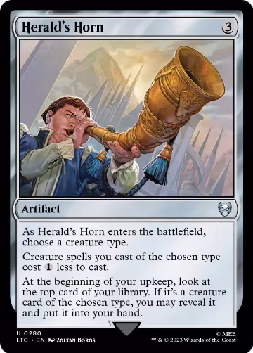 Herald's Horn (280), Commander: The Lord of the Rings: Tales of Middle-earth — Magic card price