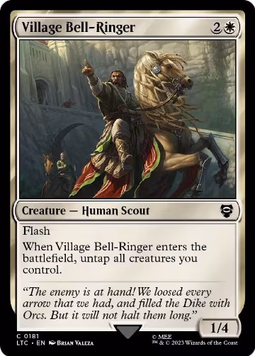 Village Bell-Ringer (181), Commander: The Lord of the Rings: Tales of Middle-earth — Magic card price