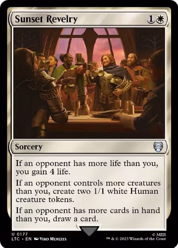 Sunset Revelry (177), Commander: The Lord of the Rings: Tales of Middle-earth — Magic card price