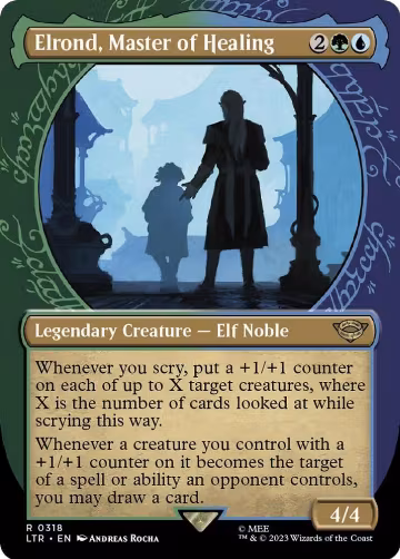 Elrond, Master of Healing (Showcase) (318), Universes Beyond: The Lord of the Rings: Tales of Middle-earth — Magic card price