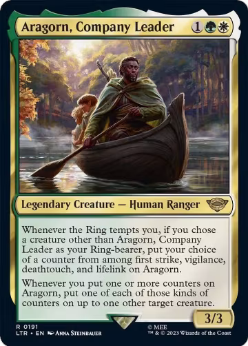 Aragorn, Company Leader (191), Universes Beyond: The Lord of the Rings: Tales of Middle-earth — Magic card price