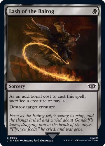 Lash of the Balrog (92), Universes Beyond: The Lord of the Rings: Tales of Middle-earth — Magic card price