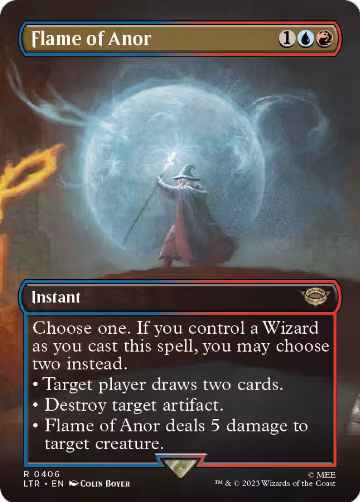 Flame of Anor (Borderless) (406), Universes Beyond: The Lord of the Rings: Tales of Middle-earth — Magic card price
