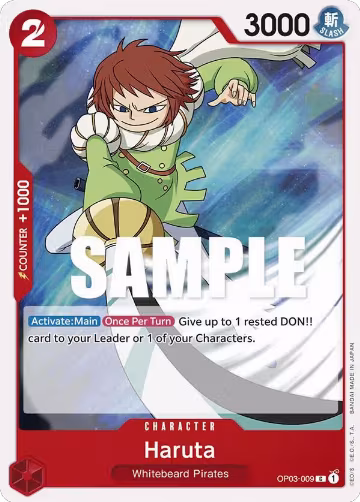 Haruta (OP03-009), Pillars of Strength — One Piece card price