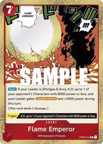 Flame Emperor (OP03-016), Pillars of Strength — One Piece card price