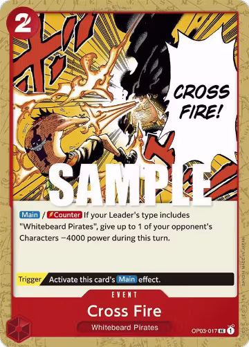 Cross Fire (OP03-017), Pillars of Strength — One Piece card price