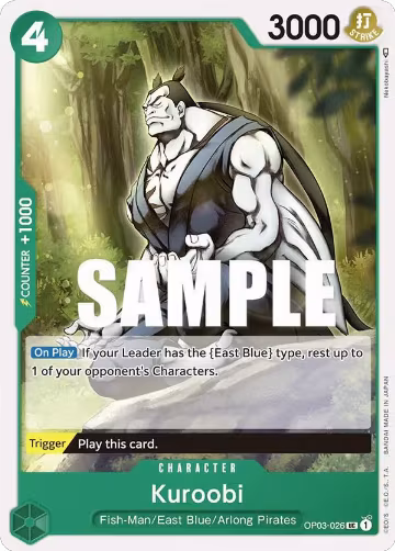 Kuroobi (OP03-026), Pillars of Strength — One Piece card price