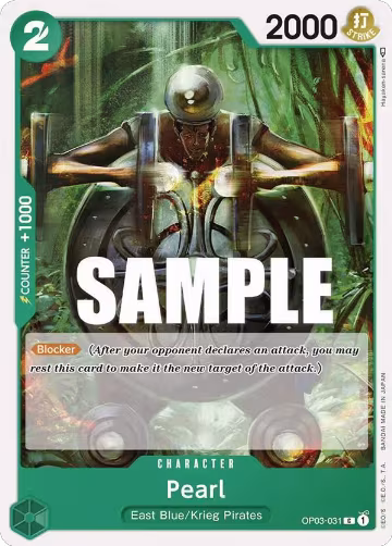 Pearl (OP03-031), Pillars of Strength — One Piece card price