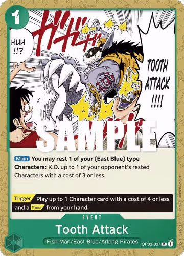 Tooth Attack (OP03-037), Pillars of Strength — One Piece card price